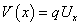 V(x) = qU_x